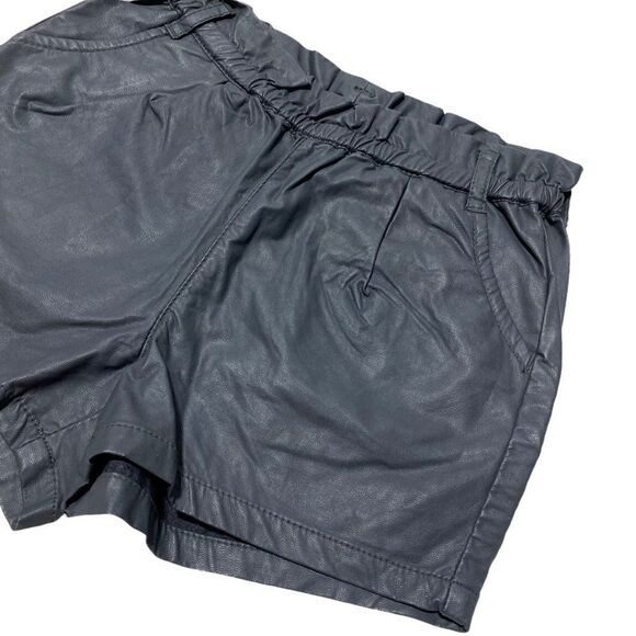 Gap Kids Faux Leather Shorts Grey - Picture 2 of 3